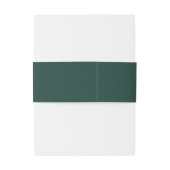 Emerald Greenery Mountain Pine Rustikale Hochzeit Einladungsbanderole (Rückseitenbeispiel)