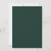 Emerald Greenery Signature Wedding Einladung (Rückseite)