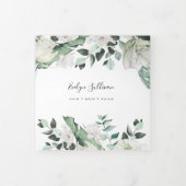 Emerald Greenery Trifold Broschüre (Cover)