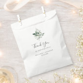 Emerald Greenery Vielen Dank für Ihre Hochzeit Geschenktütchen (Ausgeschnitten)