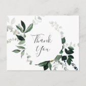 Emerald Greenery Vielen Dank Postcard Postkarte (Vorderseite)