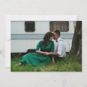 Emerald Greenery Vintag Botanische Hochzeit Save The Date (Rückseite)