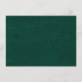 Emerald Greenery Vintage botanische Hochzeiten Det Begleitkarte (Rückseite)