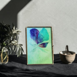 Emerald Greenery Watercolor Magic Floral Poster