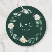 Emerald Greenery Wedding Elegant Geschenkanhänger (Vorderseite)