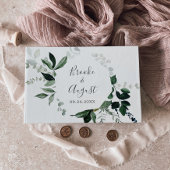 Emerald Greenery Wedding Gästebuch