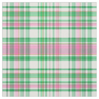 Emerald Grn Hot Pink Whit Preppy Madras Kariert Sz Stoff