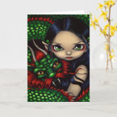 "Emerald Guardian"-Grußkarte Karte (Gelbe Blume)