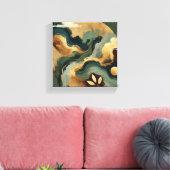 Emerald Harmony Leinwanddruck (Insitu (Wohnzimmer))