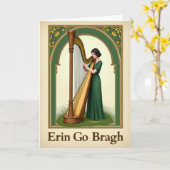 Emerald Harp Irish Pride Card Karte (Gelbe Blume)