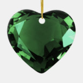 Emerald Heart Keramik Ornament (Vorne)