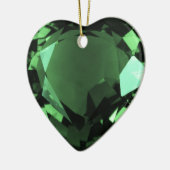 Emerald Heart Keramik Ornament (Links)