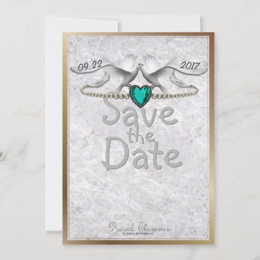 Emerald Heart Save the Date (Rückseite)