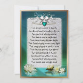 Emerald Heart Save the Date Einladung (Vorderseite)