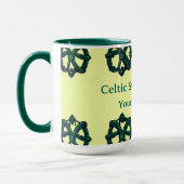 Emerald Heritage Celtic Knot Ewigkeits-Mug Tasse (Links)