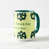 Emerald Heritage Celtic Knot Ewigkeits-Mug Tasse (VorderseiteRechts)
