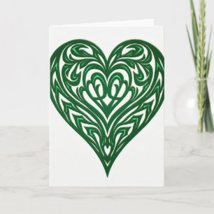 Emerald Herz Kunstkarte Karte