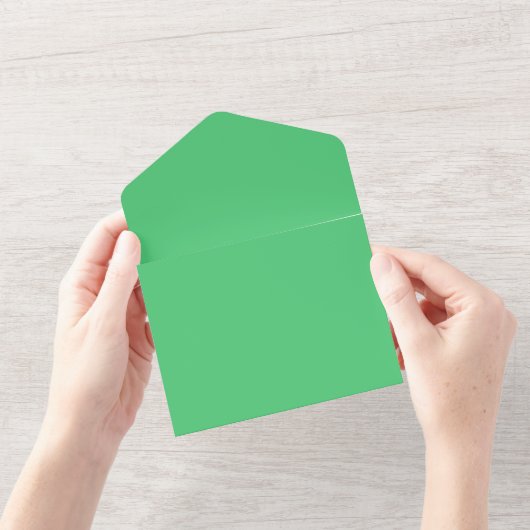 Emerald-Hex-Code 50c878 All In One Einladung (Eröffnung)