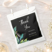 Emerald Hummingbird Tropical Blätter Wedding Geschenktütchen (Ausgeschnitten)