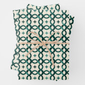 Emerald Interlocking Circles Gift Wrap A Refined Geschenkpapier Set (Beispiel)