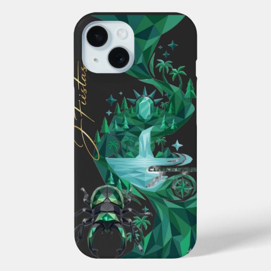 “Emerald Island Beetle – Nature Art Case-Mate iPhone Hülle (Rückseite)