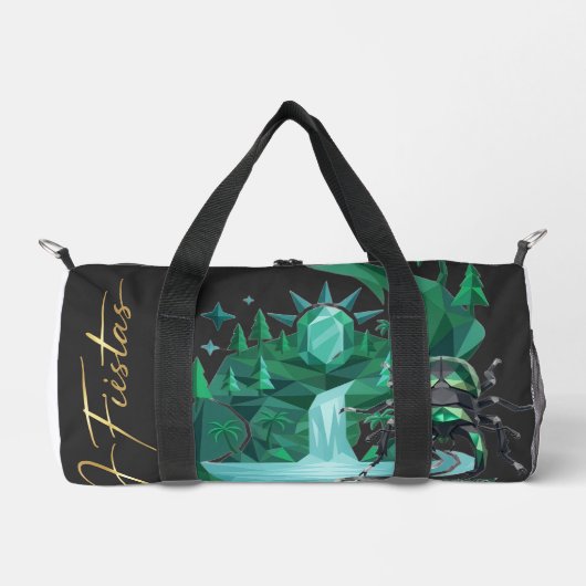 “Emerald Island Beetle – Nature Art Duffle Bag (Vorderseite)