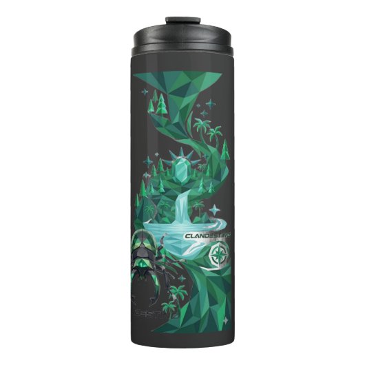 “Emerald Island Beetle – Nature Art  Thermosbecher (Vorderseite)