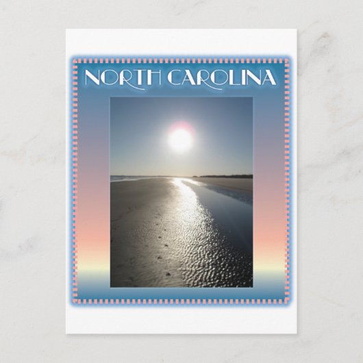 Emerald Isle Beach, NC bei Sunset Postkarte (Vorderseite)
