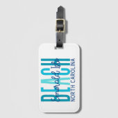 Emerald Isle Beach North Carolina (Ozean) Gepäckanhänger (Vorderseite Vertikal)