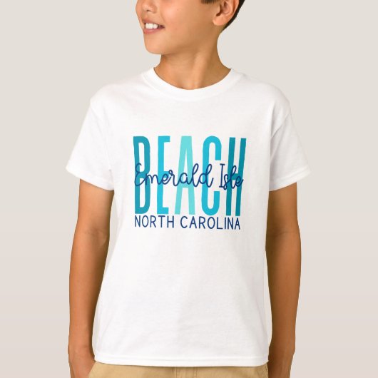 Emerald Isle Beach North Carolina (Ozean) T-Shirt (Vorderseite)