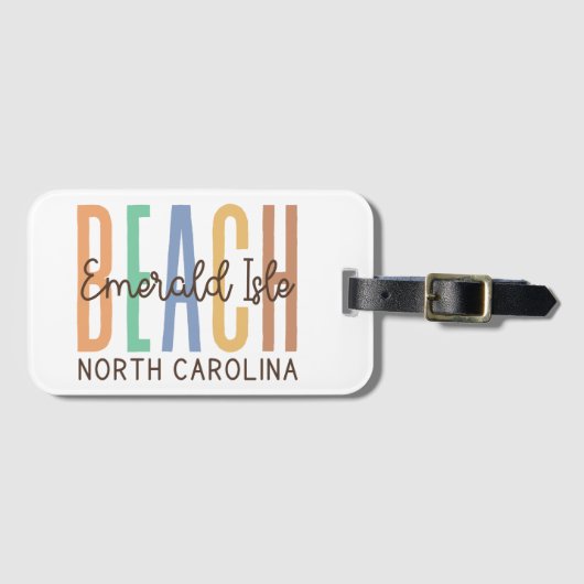 Emerald Isle Beach North Carolina (Sands) Gepäckanhänger (Vorderseite (Horizontal))
