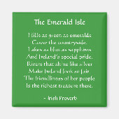 Emerald Isle Irish Proverb Magnet (Vorne)
