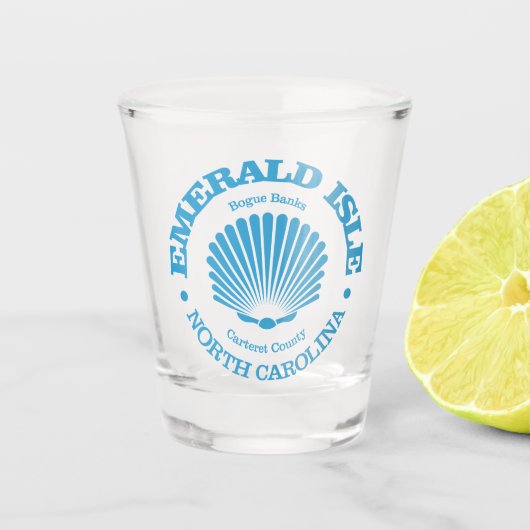 Emerald Isle (Muschel) Schnapsglas (Vorderseite)
