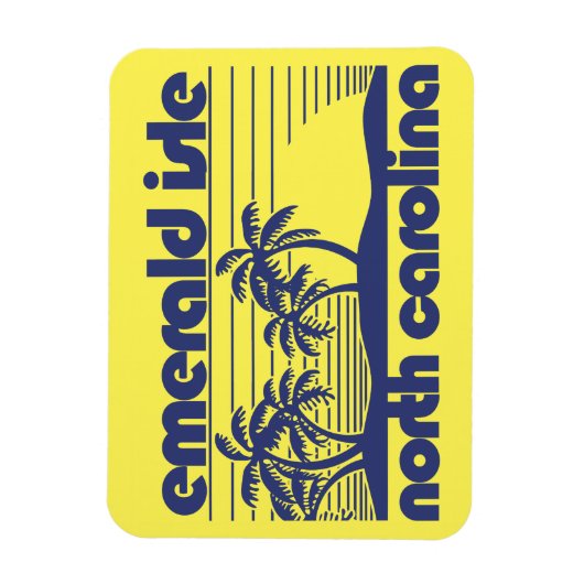 Emerald Isle, North Carolina Magnet (Vertikal)