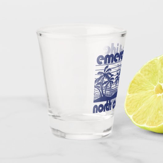 Emerald Isle, North Carolina Schnapsglas (Links)