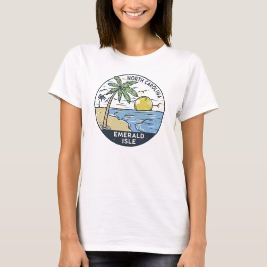 Emerald Isle North Carolina Vintag T-Shirt (Vorderseite)