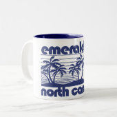 Emerald Isle, North Carolina Zweifarbige Tasse (Vorderseite Links)