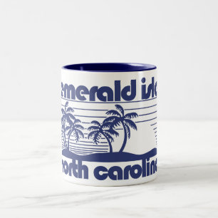 Emerald Isle, North Carolina Zweifarbige Tasse