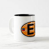Emerald Isle. Zweifarbige Tasse (Vorderseite Links)