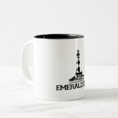 Emerald Isle. Zweifarbige Tasse (Vorderseite Links)