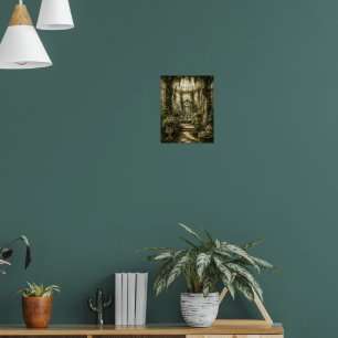 Emerald Ivy Conservatory Vintage Botanische Wand Poster