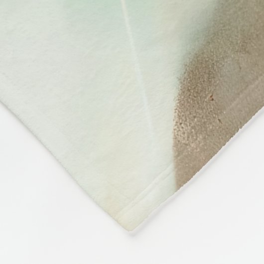 Emerald Jade Green und Gold Abstrakt Art Fleecedecke (Ecke)