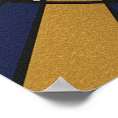 Emerald Jazz Diva Poster Green and Gold Music Art (Ecke)