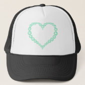 Emerald Jewel Heart Truckerkappe (Vorderseite)