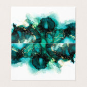 Emerald Jewel Tone Wedding Platzkarte (Außenseite Aufgefaltet)