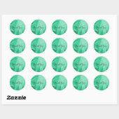 Emerald Jewel Tones Danke an Stickers (Blatt)