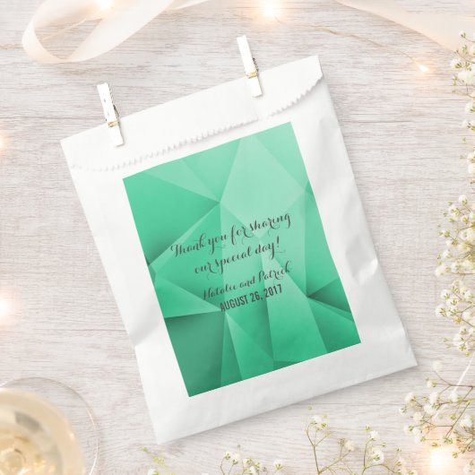 Emerald Jewel Tones Gastgeschenk Hochzeit Bags Geschenktütchen (Ausgeschnitten)