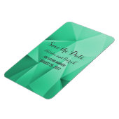Emerald Jewel Tones Save the Date Flexi Magnet (Linke Seite)
