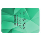 Emerald Jewel Tones Save the Date Flexi Magnet (Horizontal)