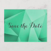 Emerald Jewel Tones Save the Date Postcard Ankündigungspostkarte (Vorderseite)